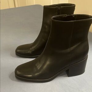 Nine West Sleek Black Ankle Booties